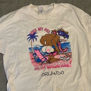 “Kiss My Ass Orlando” vintage cartoon Tee Shirt